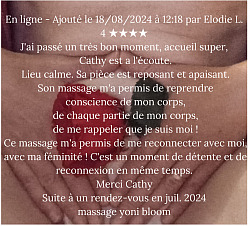 témoignage massage yoni bloom